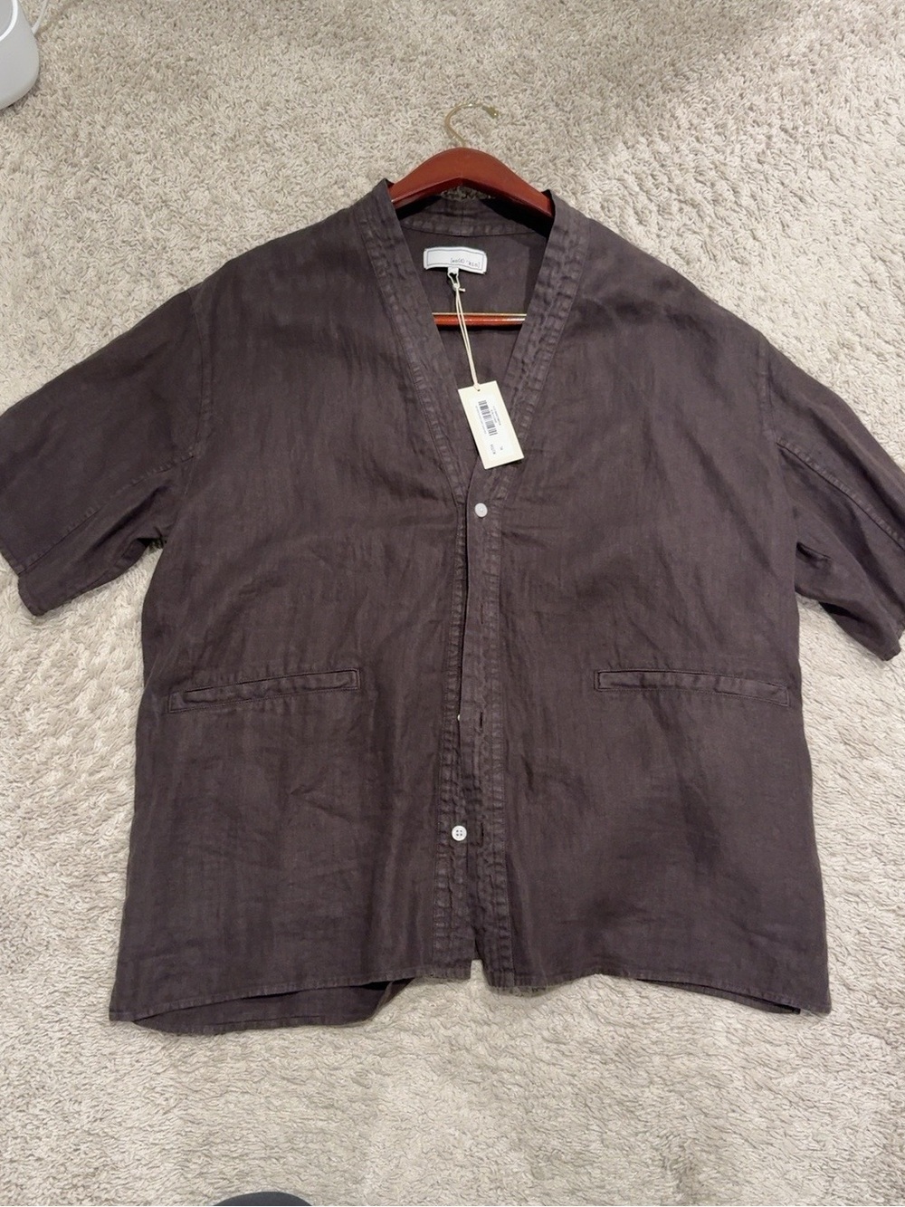Kith Pinstripe Linen Ezra GI Kindling Shirt – XL – NWT